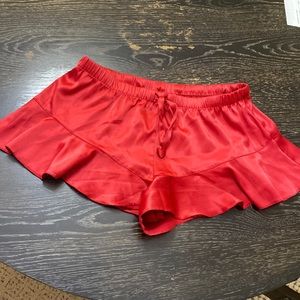 Victoria secret red sleep shorts!